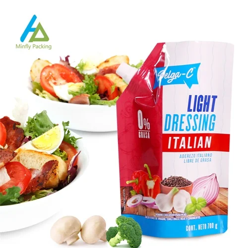 Custom Spout Pouch for Salad Dressing