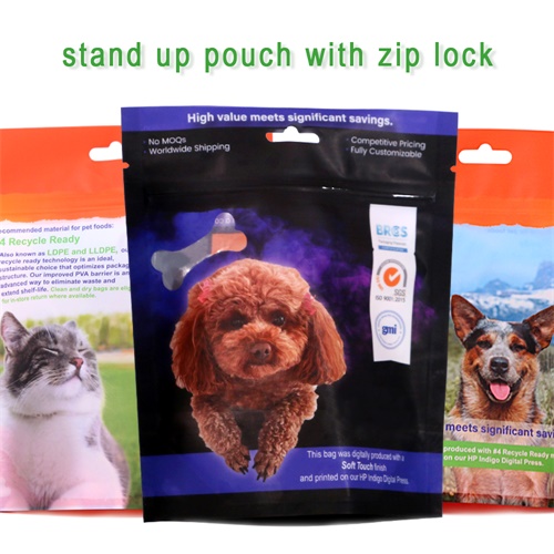 Custom Pet Food Bag Dog Treat Pouch