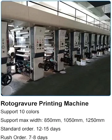 Tamper Evident Shrink Wrap Rotogravure Printing