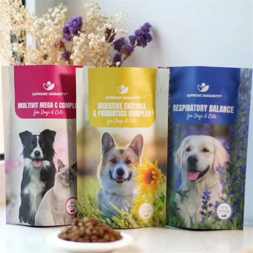 1-1- Custom Pet Food Bag Dog Treat Pouch