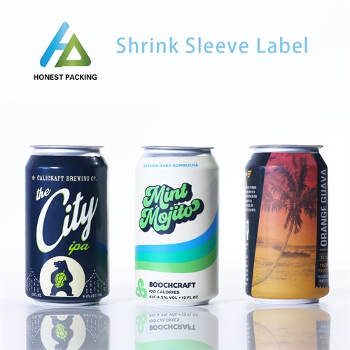 Custom Printed Shrink Sleeve Label for aluminum can