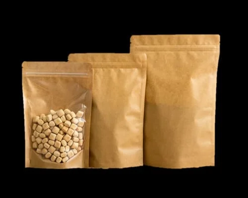 Clear Front Kraft Paper Bag-Honest